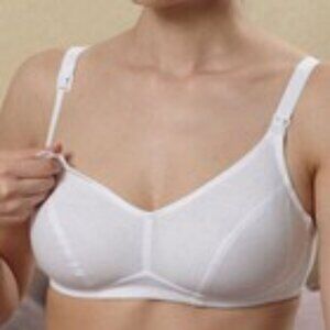 Anita 5014 36E Nursing Bra Pure Organic Cotton Non Wired Convenient Breastfeedin
